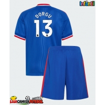 Camisa de Futebol Manchester United Patrick Dorgu #13 Equipamento Secundário Infantil 2026-27 Manga Curta (+ Calças curtas)